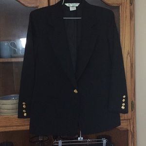 Austin Reed Suit - Black Blazer/Skirt Sz 6P / 8P.